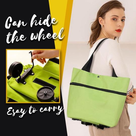 🔥LAST DAY 40% OFF🔥 2 in 1 Foldable Shopping Cart Bag🎁