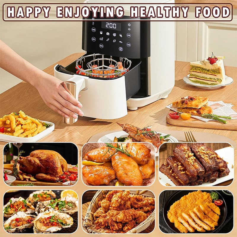 🔥 Last day 49% OFF-Stainless Steel Grill Skewer Rack for Air Fryer
