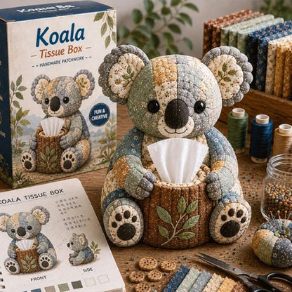 💥[LIMITED TIME 50% OFF]🔥 DIY Dieren Tissuehouder Set | Koala/Otter/Wombat etc. 5 Stijlen | Inclusief Stoffen & Accessoires | Handgenaaid | Woondecoratie