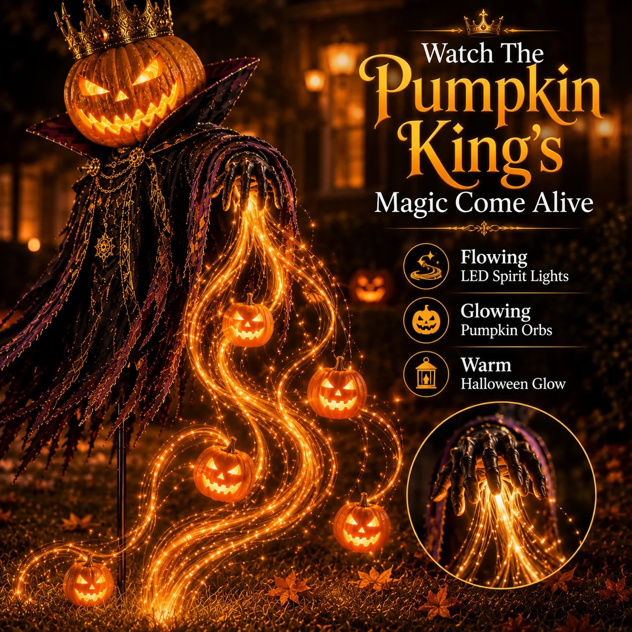 🎁Today 49% OFF🎁🎃Flowing LED Halloween Yard Light