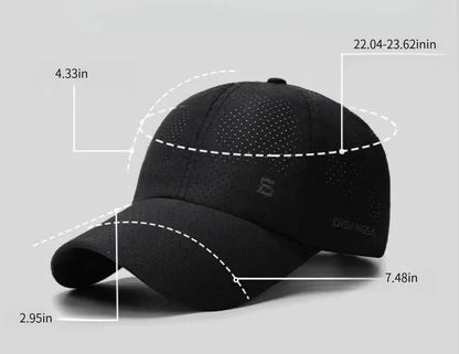 Quick-Dry UV Protection Baseball Cap – Breathable Adjustable Unisex Hat