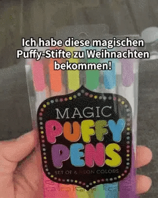 Magic Puffy 3D Art Pens – Heat-Activated Craft Markers