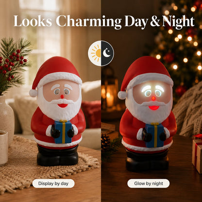 Animated Expression LED Santa Tabletop Decoration