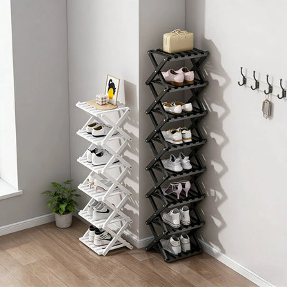 The 9-Tier No-Assembly Bamboo Rack ! ✨👟