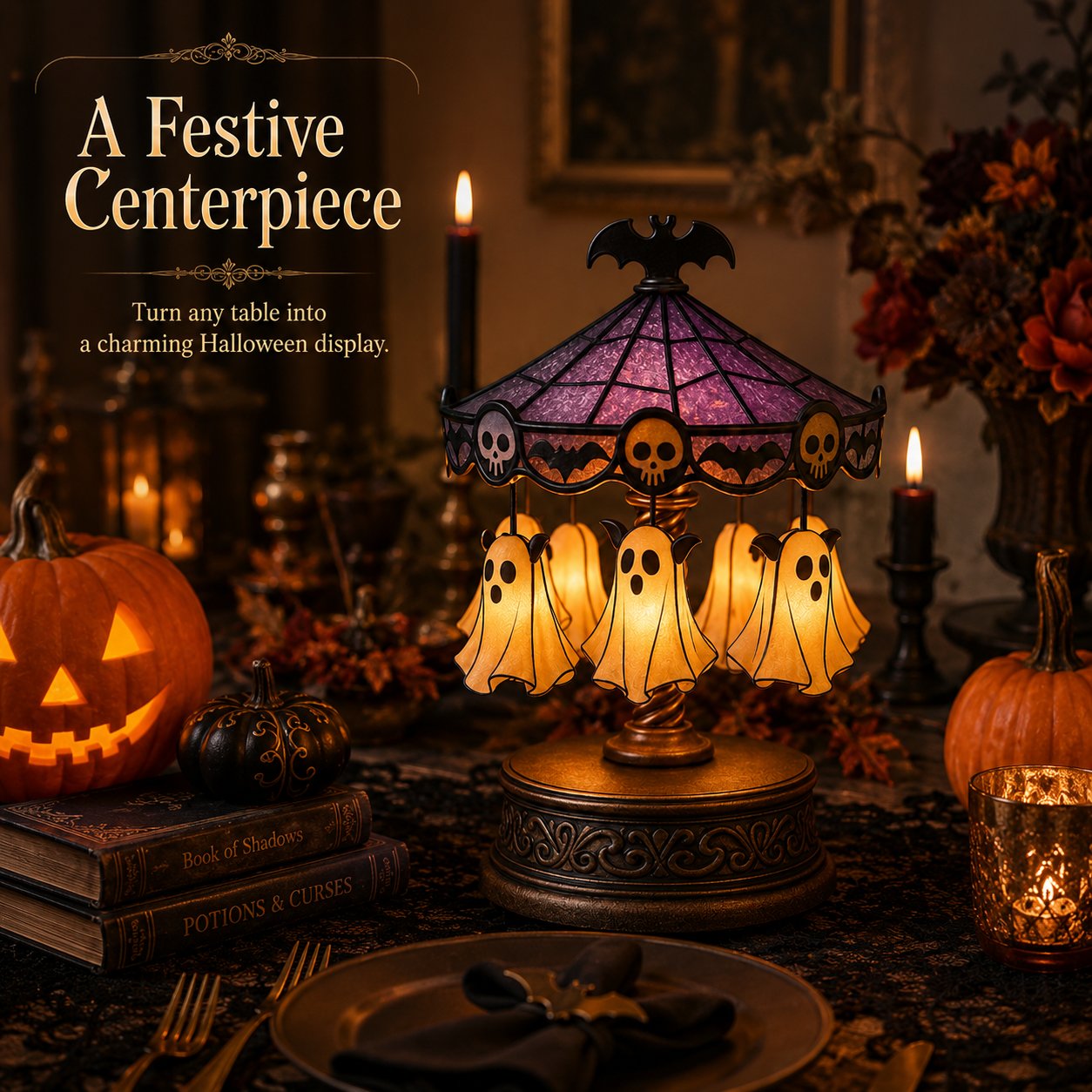 Ghostly Carousel Night Light