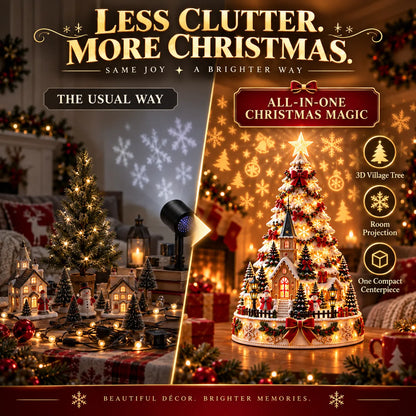 ⭐🏆 60,000+ Sold - 🎄MerryRealm™ Christmas Village Lightscape Tree