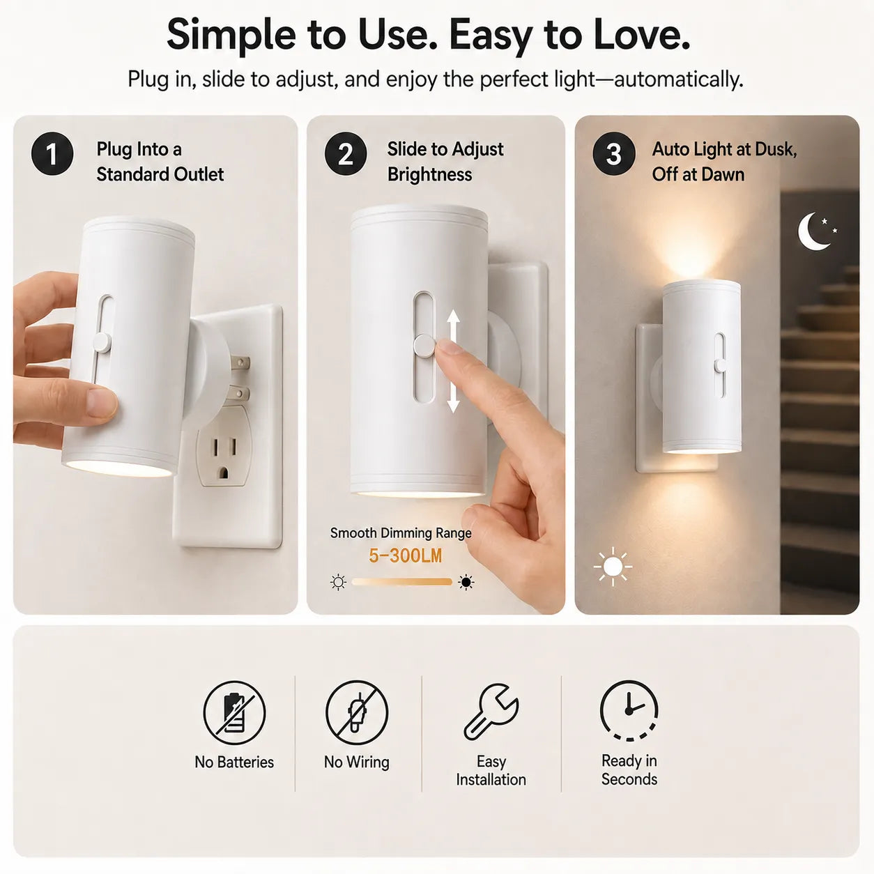💡 Wireless Cylinder Wall Light — Cozy Glow Anywhere, No Wiring Needed! ✨🏠