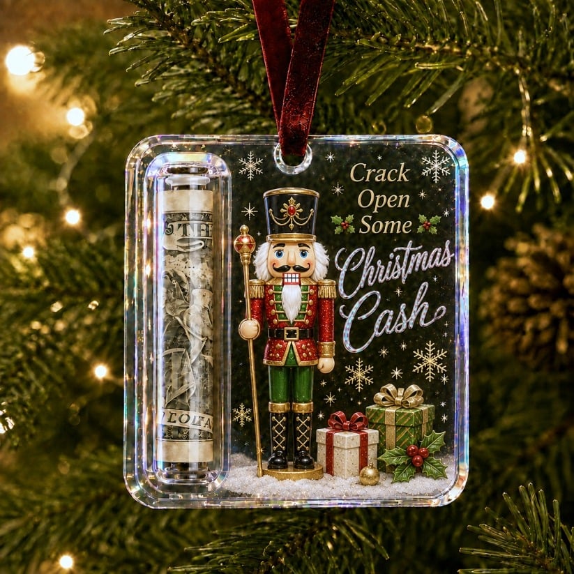 🔥Only $9.99 Last Day Promotion!🎄Christmas Cash Gift Ornament- Make Cash Feel Like A Real Christmas Gift💵