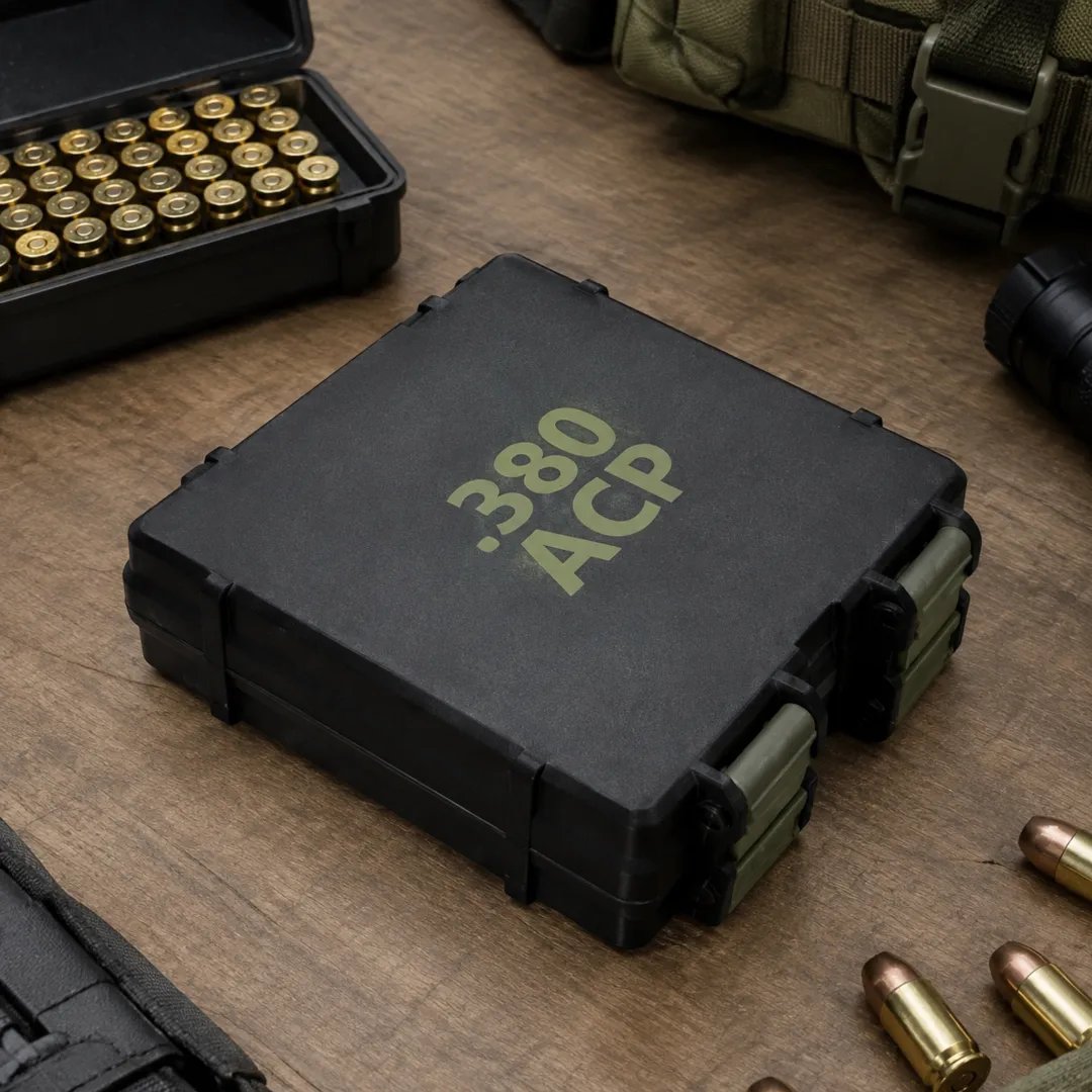 100 Round Ammo Storage Box | Waterproof Hard Shell Ammunition Organizer Case