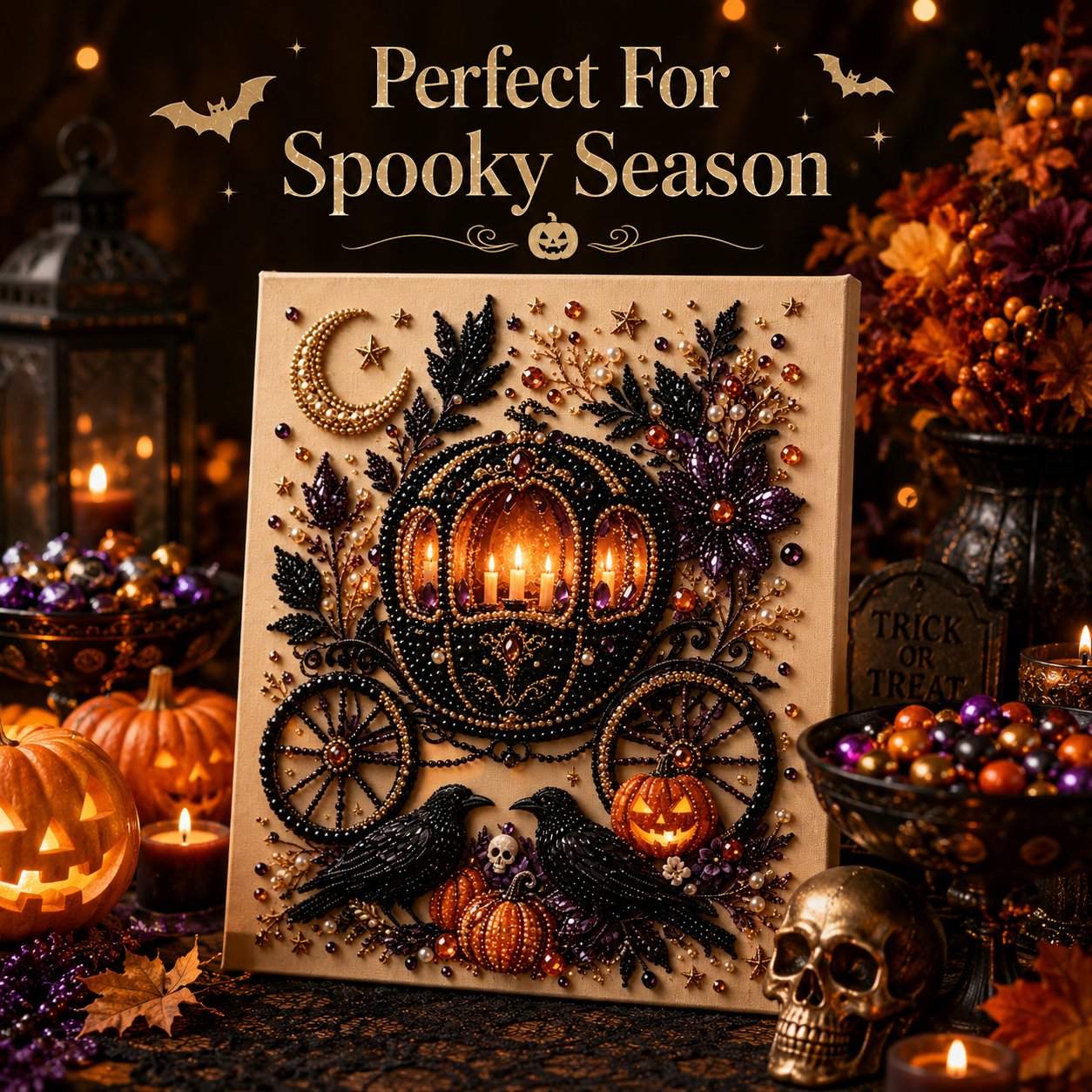 Halloween Pearl Diamond Art DIY Kit—Buy 2 Free Shipping