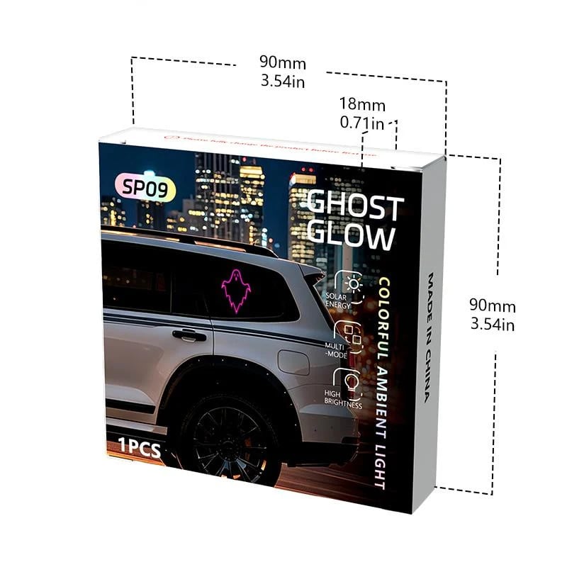 🔥LAST DAY 50% OFF - 🎃 Halloween Solar LED Multi-Shape Neon Light – Wireless Car & Room Decor