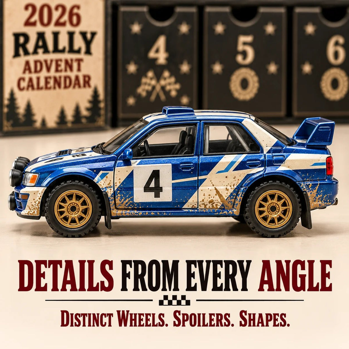 2026 Rally Racing Advent Calendar – 24 Collectible Rally Cars