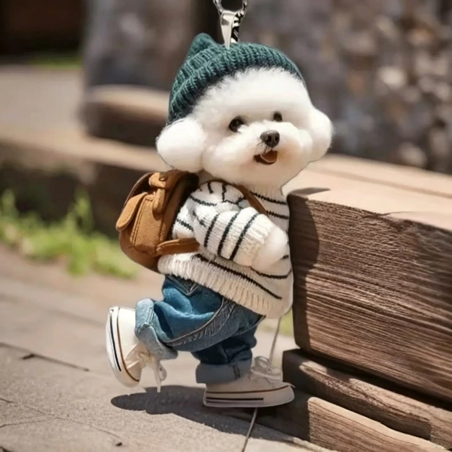 TODAY'S SPECIAL OFFER-50% OFF 🔥Internet-Famous Cartoon Teddy Dog 3D Keychain