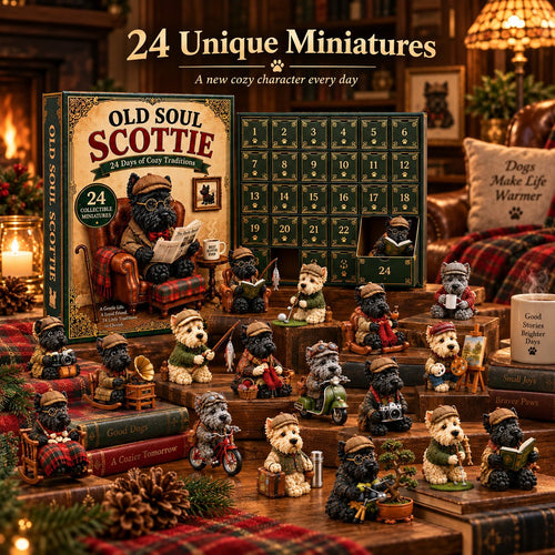 Old Soul Scottie Advent Calendar – 24 Scottish Terrier Miniatures