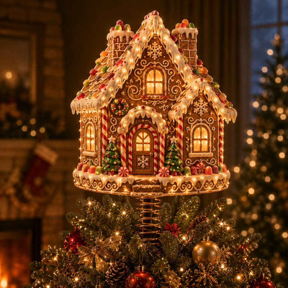 Lighted Christmas Tree Topper Collection – 7 Festive Character Designs