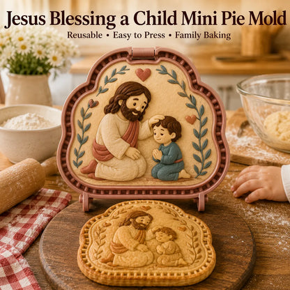 ⏳ Last Day 49% OFF – ✝️ 16-Design Christian Mini Pie Mold Collection | Reusable Embossed Molds for Shaping Detailed Jesus, Mary, Angels, Crosses, Dove & Faith-Inspired Pies 🥧✨