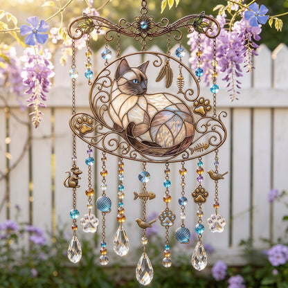 ❤️Cat Suncatcher Wind Chime – For Cat Lovers & Pet Owners