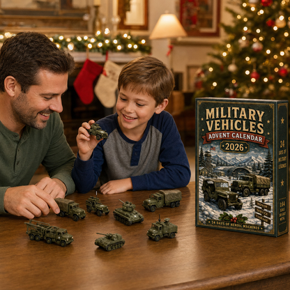 🚜🚗🎄 2026 Vehicle Advent Calendar Collection – 24 Days of Classic Machines, Trucks & Military Legends 🎁✨