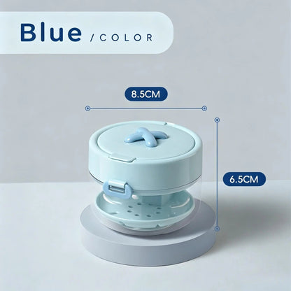 🦷 All-in-One Retainer Cleaning Case with Mirror Brush & Soaking Tray