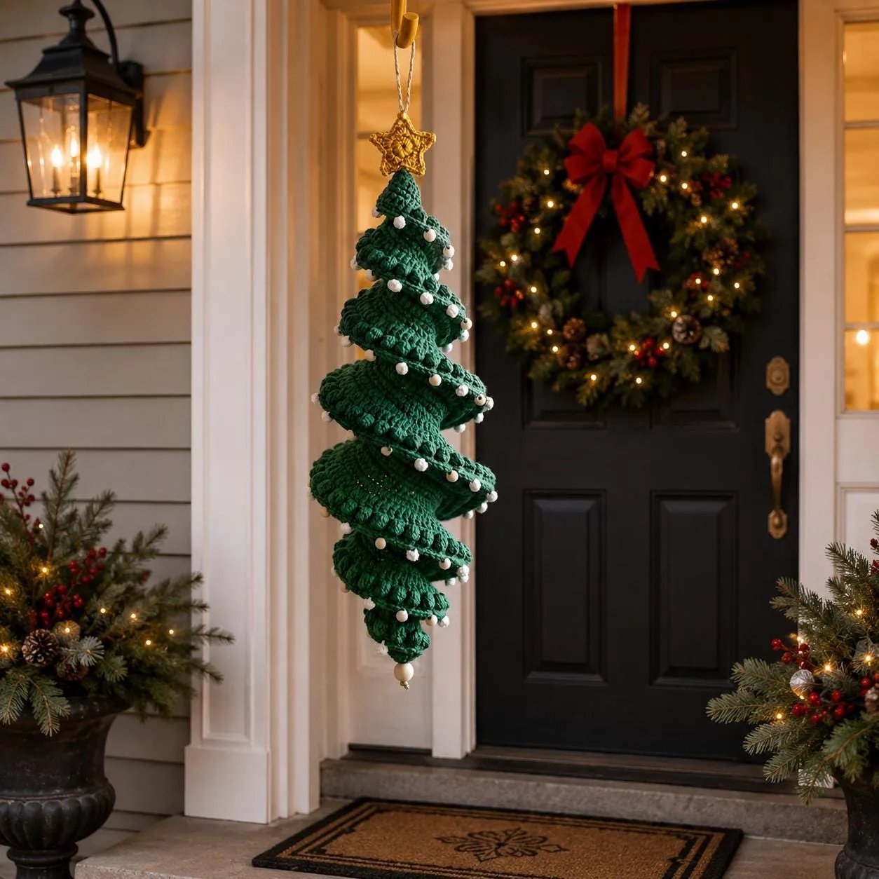 Crochet Christmas Spiral Ornament DIY Kit