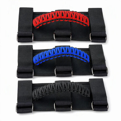 🚙 LIMITED-TIME 50% OFF! 🤝 Non-Slip Paracord Braided Roof Grab Handle – For SUV & Off-Road Vehicles ✨