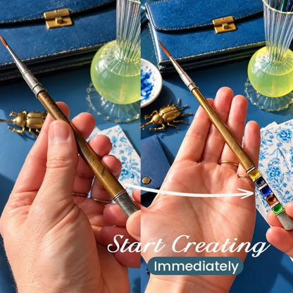 🎨 Portable Watercolour Paintbrush and Colours Set – All-in-One Design to Carry Inspiration Everywhere