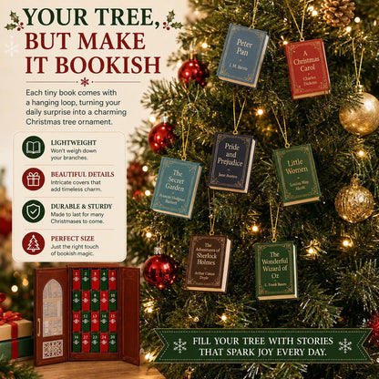 📚 25-Day Mini Book Advent Calendar – 🎁❤️ A Book Lover's Christmas Countdown (📦Buy 2 Free Shipping)