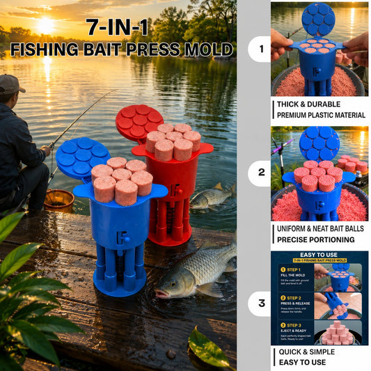 7-in-1 Fishing Bait Press Mold 🎣
