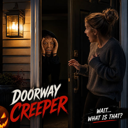 👀 'Stranger' Peeper – Creepy Halloween Window & Doorway Prank Decoration 🎃
