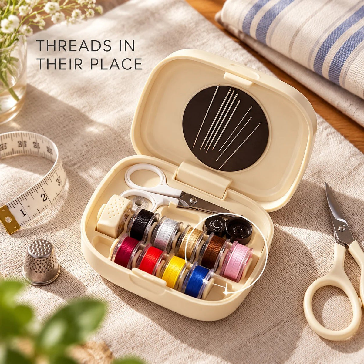 🧵 Portable Magnetic Sewing Organizer | On-the-Spot Clothing Fixes Anywhere 🪡👕