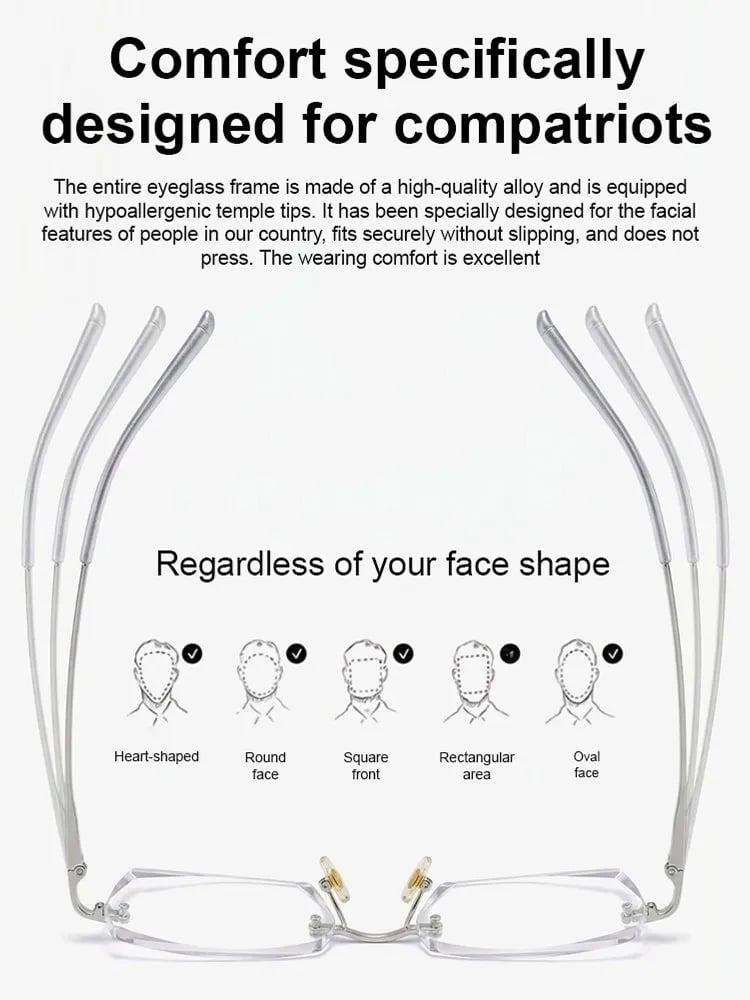 🔥🎁[Co-Created by Designers]Gypsophila Smart Zoom and Color-Changing Reading Glasses