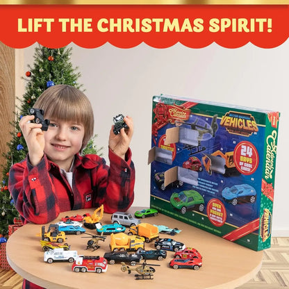 🔥 Last Day 50% OFF - 🚗🎁 2026 Christmas Advent Calendar | ✨ 24 Days Countdown Calendar Diecast Cars Set (📦Buy 2 Free Shipping)