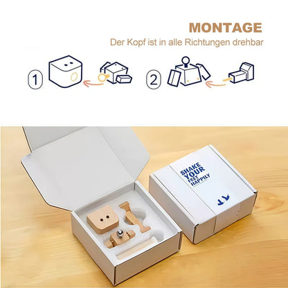 🎁Last Day 50% OFF😊Change The Mood With A Simple Swap - Handmade Swaying Wooden Figure With 12 Magnetic Expressions🎁