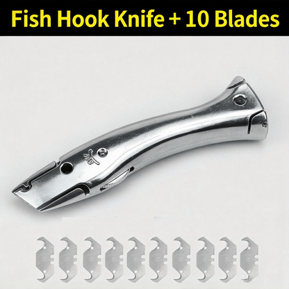 🔪 Precision Hook Utility Knife — Heavy-Duty PVC & Vinyl Flooring Cutter