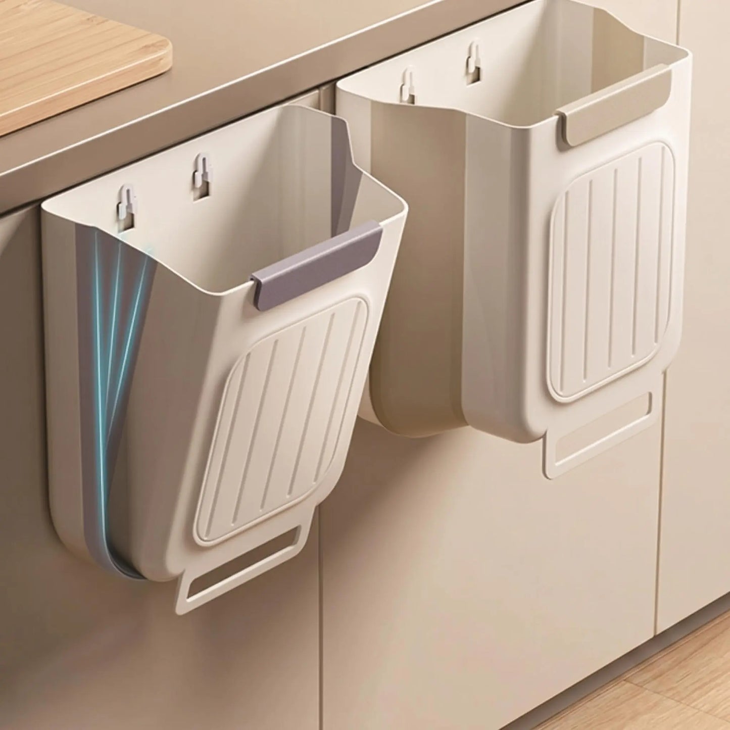 2026 New Hanging Bin for Kitchen Cabinet Doors, Plastic Folding Garbage Bin for Cabinet🗑️ - image 10