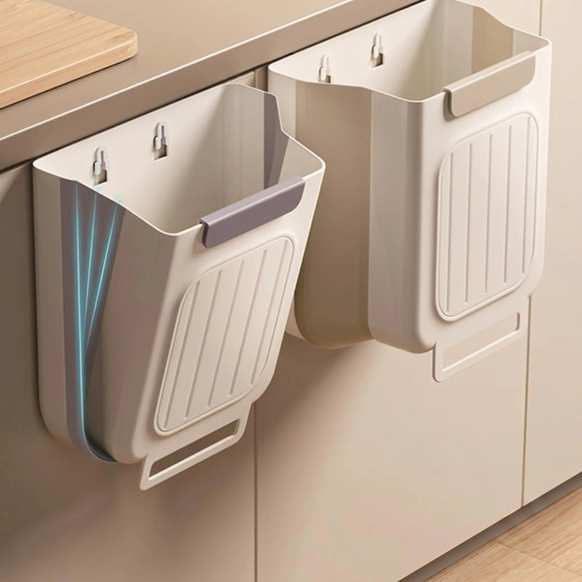 2026 New Hanging Bin for Kitchen Cabinet Doors, Plastic Folding Garbage Bin for Cabinet🗑️ - image 10