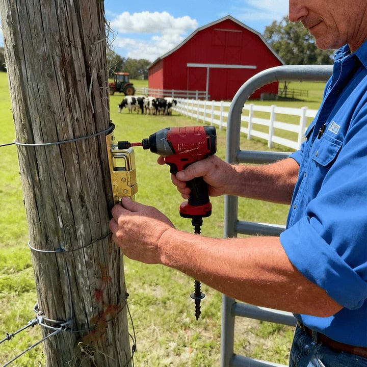 🔥🎁49% OFF🔥Instant Locking Gate Latch – Prevents Cattle, Sheep & Horses From Escaping