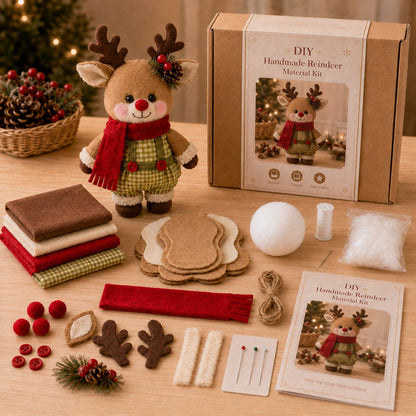 🔥 LAST DAY 49% OFF – ☃️ DIY Christmas Snowman Craft Kit | Layered Fabric Keepsake for Tabletop Display, Tree Hanging & Festive Bag Decor 🎄✨
