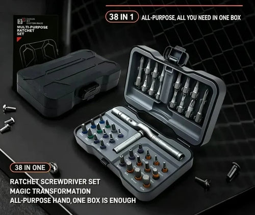 🎉🔩 Factory Direct 49% Off 🔥Over 100,000 Sold! 🛠️Freely assemble to solve all tool troubles 🛠️ 24-in-1 screwdriver set – Magnetic, compact, and portable