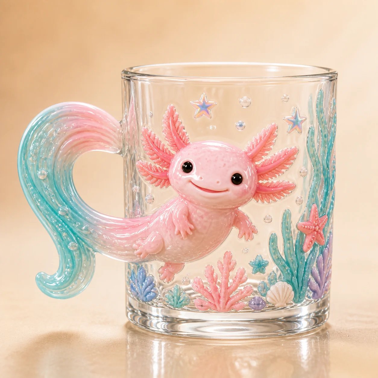 ⏳ Last Day 49% OFF – 🐾 Whimsical 3D Animal Sculpted Glass Mug Collection | 12oz Premium Clear Glass with Raised Animal Figures, Character-Specific Details & Playful Sculptural Accents ✨