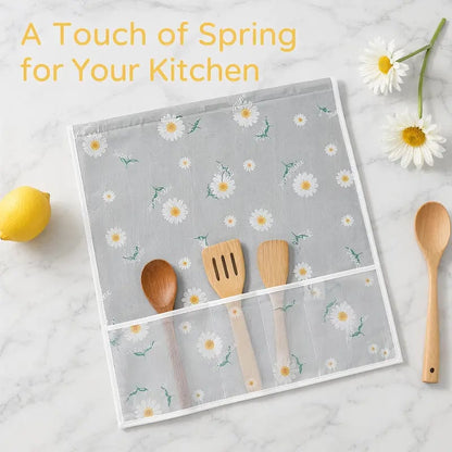 🌼 Daisy Fridge Dust Cover – Waterproof Top Protector with Handy Storage Pockets, Stylish & Functional Kitchen Essential(Buy 2 Free Shipping)