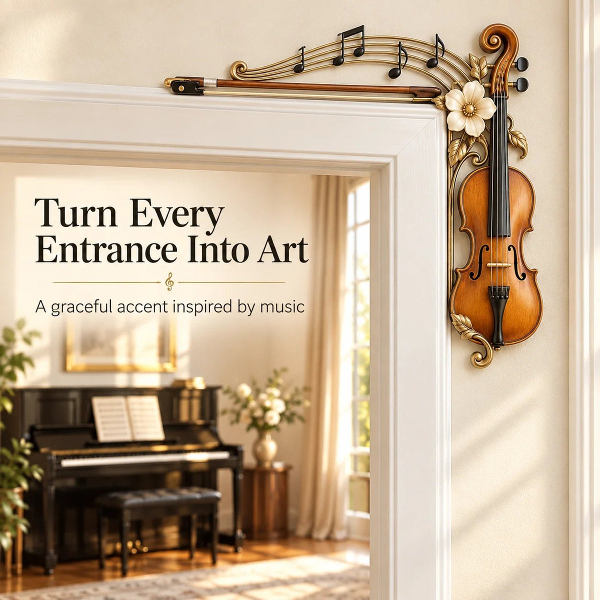 🔥HOT SALE🔥Violin & Music Notes Door Topper