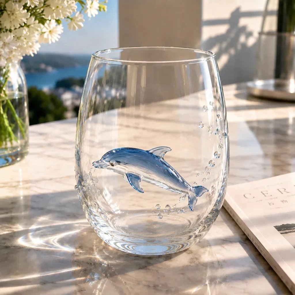 ⏰Last day Promotion-🎁The Perfect Beach House Gift🌊3D Ocean Animal Artisan Glassware Collection