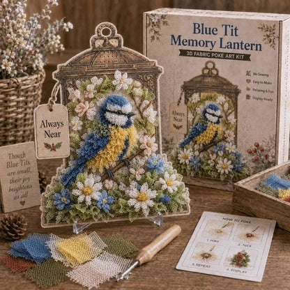 🔥LAST DAY 50% OFF - 🕊️ Always Near 3D Fabric Poke Art Memory Lantern Kit