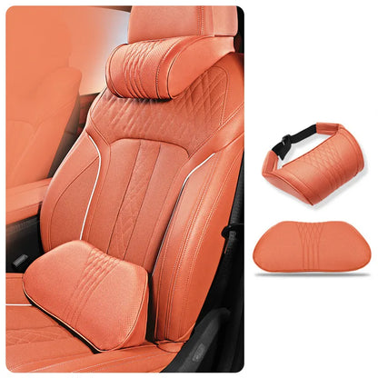 ⭐Premium Car Seat Headrest & Lumbar Support Cushion
