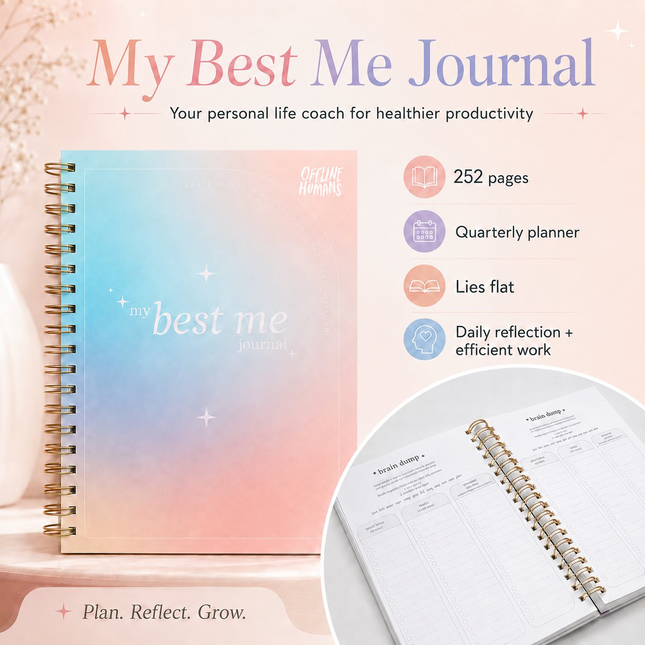 My Best Me Journal™ – A Guided Life Planner for Goals, Growth & Everyday Reflection
