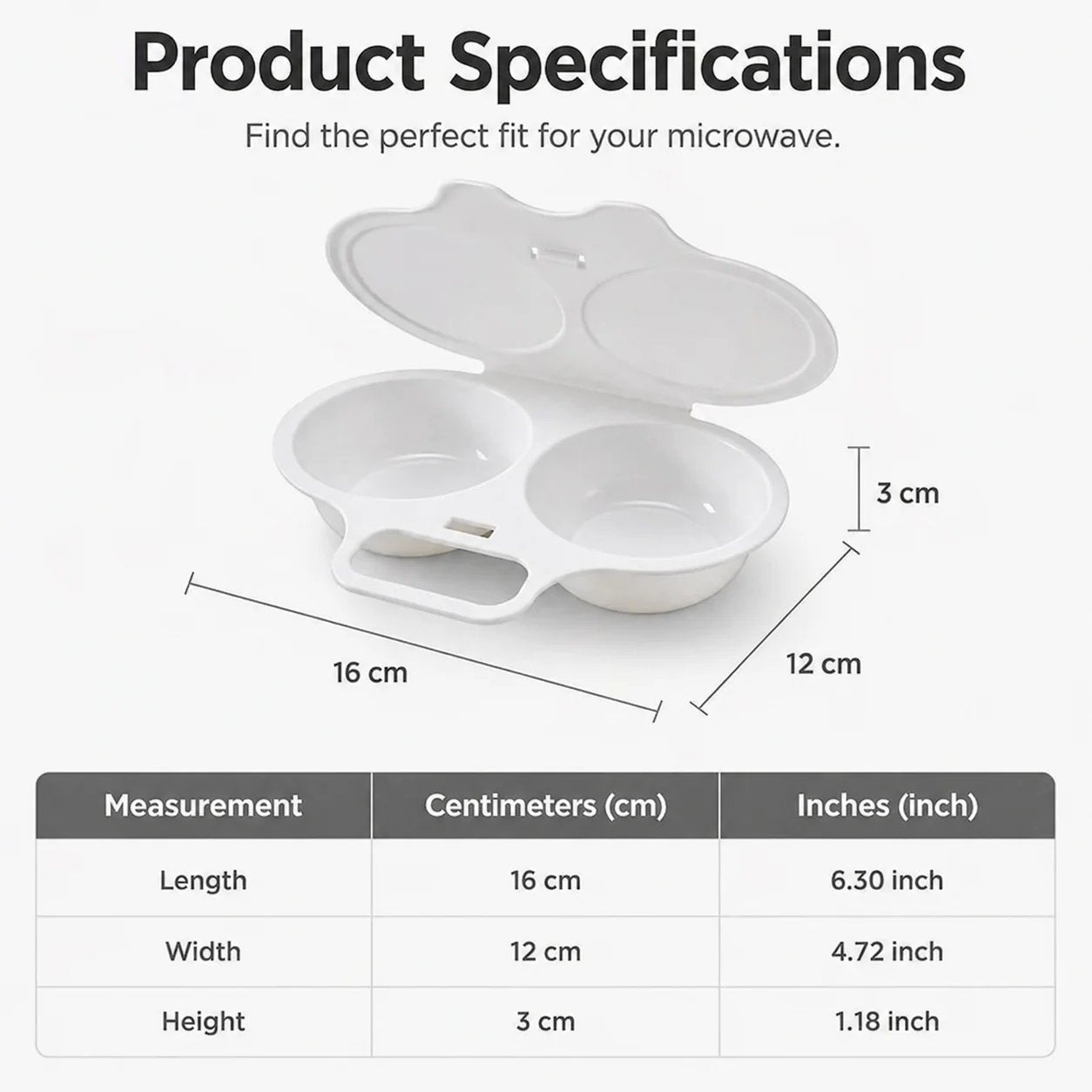 🥳2026 HOT SALE🥳💞50K+ SOLD! 🥚✨ 50% OFF + BUY 1 GET 1 FREE! Dual Cavity Microwave Egg Poacher – Quick oil‑free cooking, food‑grade PP & versatile. Perfect for busy mornings – healthy breakfast in minutes! ⚡🍳