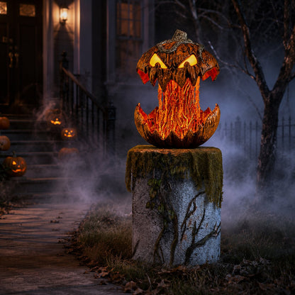 🎃 Bone‑Chilling Pop‑Open Pumpkin Light for Spooky Halloween Vibe