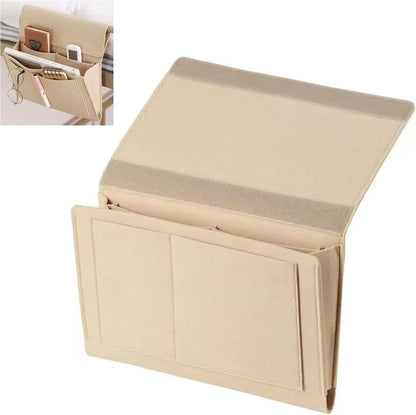 Bedside Caddy, 5 Pockets Felt Bedside Storage Organizer