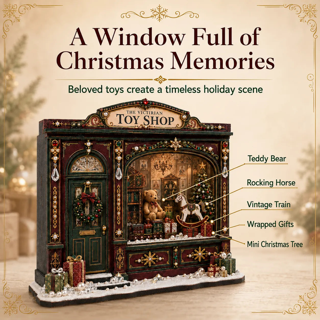 🎄Victorian Toy Shop DIY Craft Kit | Handmade Christmas Miniature Decor